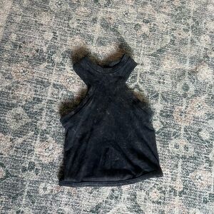 Sincerely Jules acid wash gray racerback tank top s/m